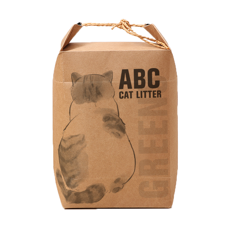 ABC Vegan Cat Litter Greens Scents - Biodegradable, Clumpable, Flushable (2.5KG)
